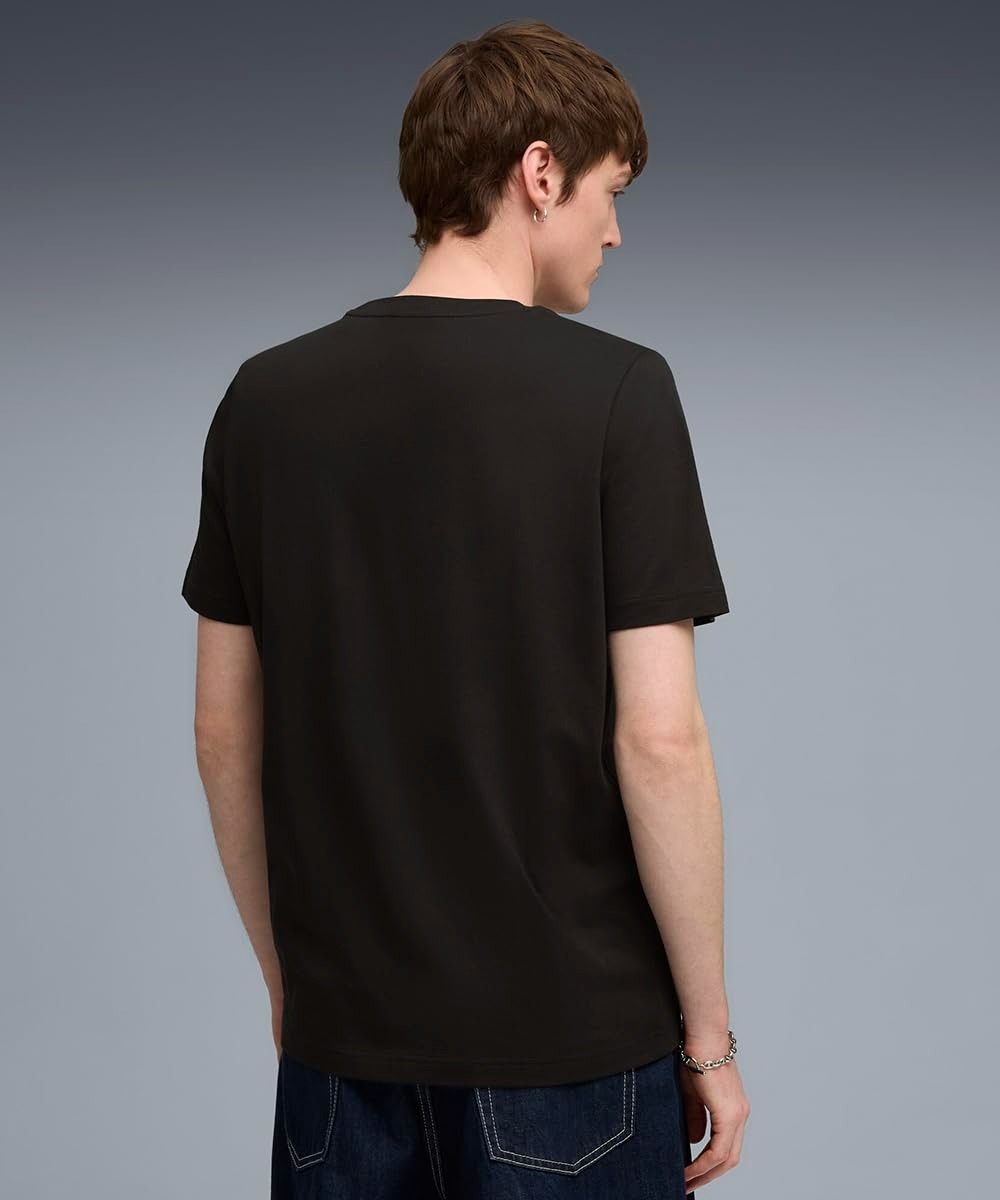 Puma Men's Polyester Solid Regular Fit T-Shirt (527894_Black Large - Image 3